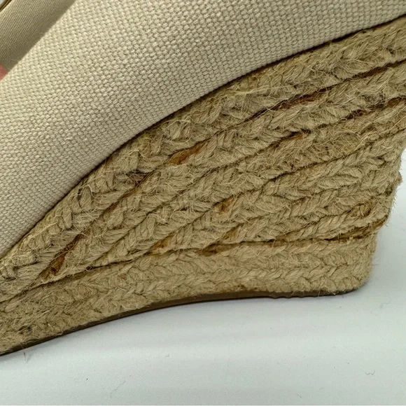 J. Crew Cream Wedge Espadrilles - 6 - Picture 5 of 7